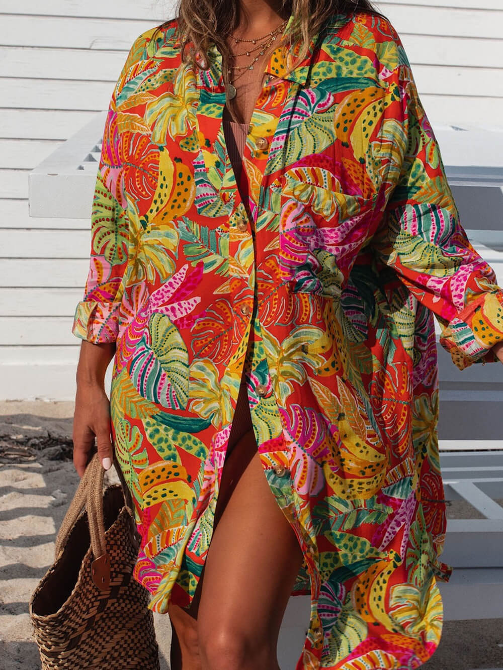 Robe-chemise boutonnée