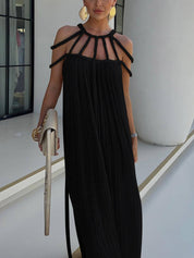 Robe longue drapée