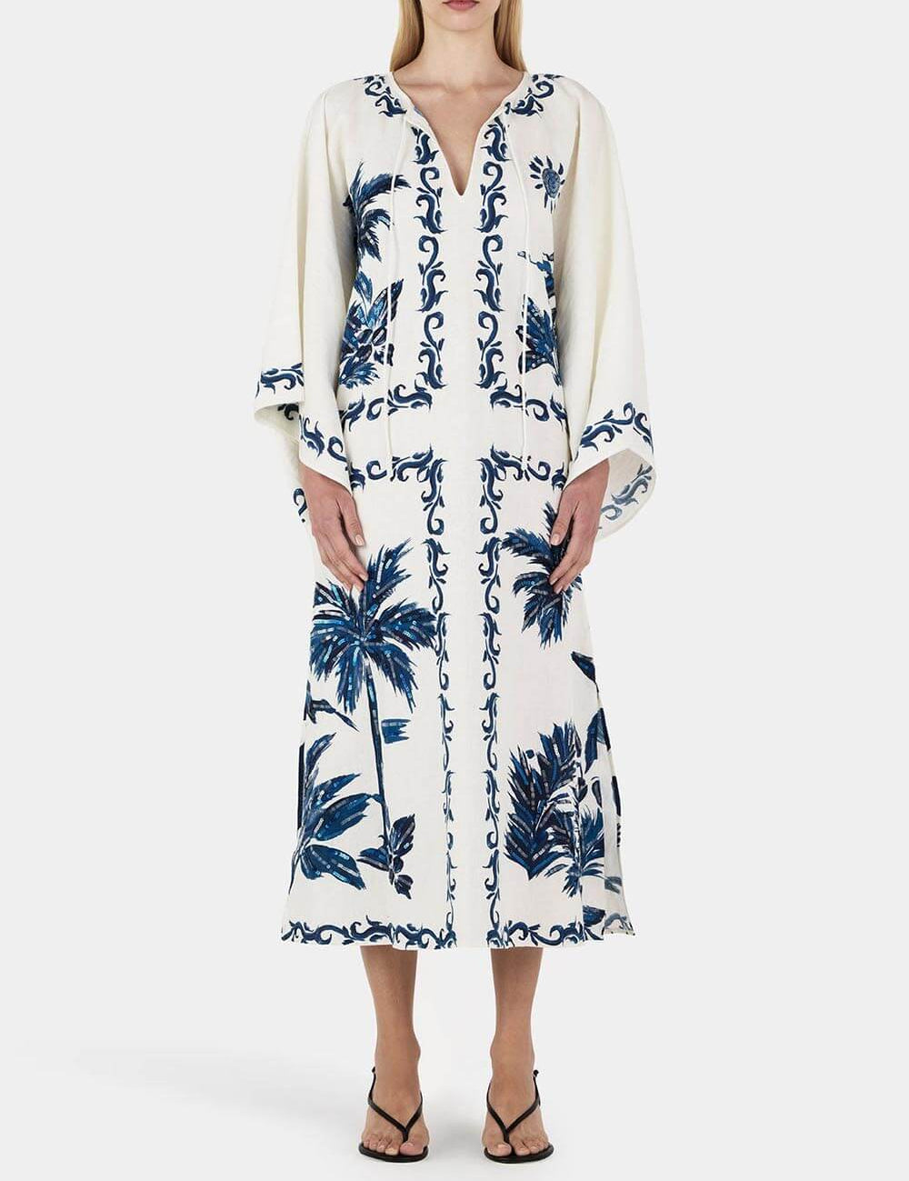 Robe mi-longue vintage oversize ample