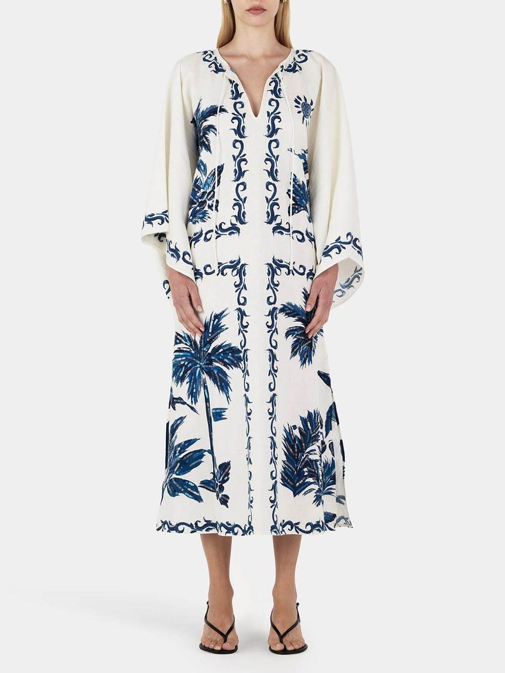 Robe mi-longue vintage oversize ample