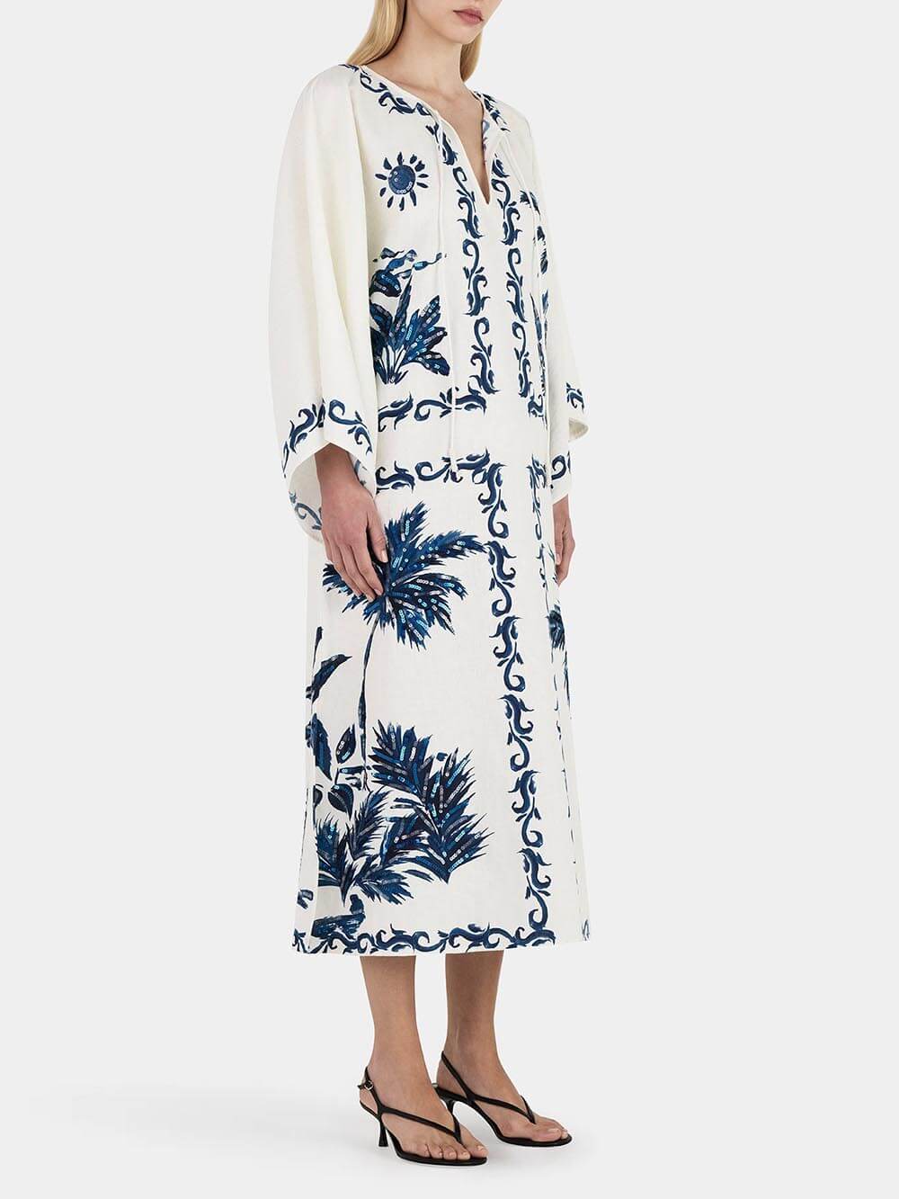 Robe mi-longue vintage oversize ample