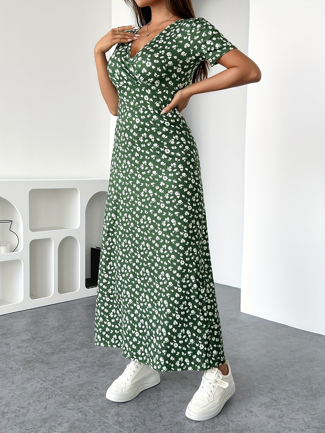 Robe Isla à volants en maille