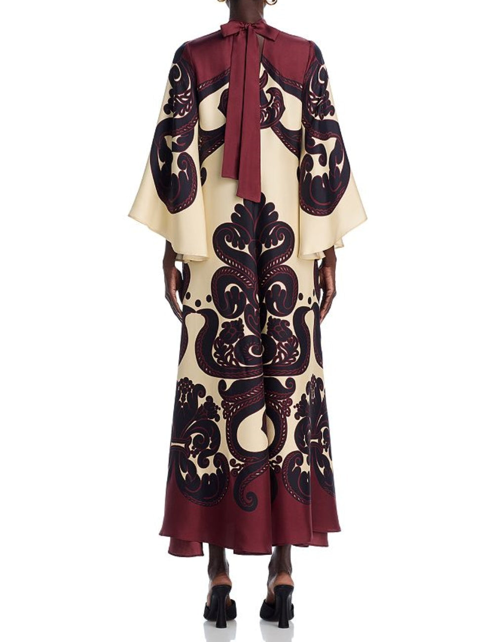 Robe longue Elegance spectaculaire imprimé
