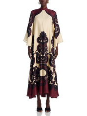 Robe longue Elegance spectaculaire imprimé