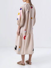 Robe longue unique imprimée légère