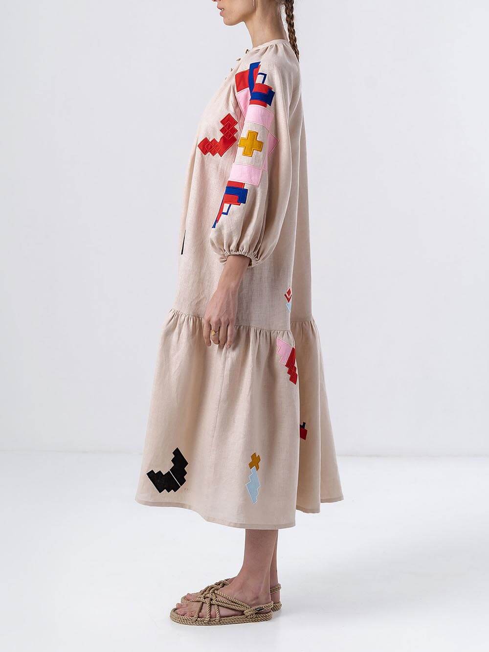 Robe longue unique imprimée légère