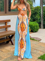 Robe à bretelles de vacances d'été