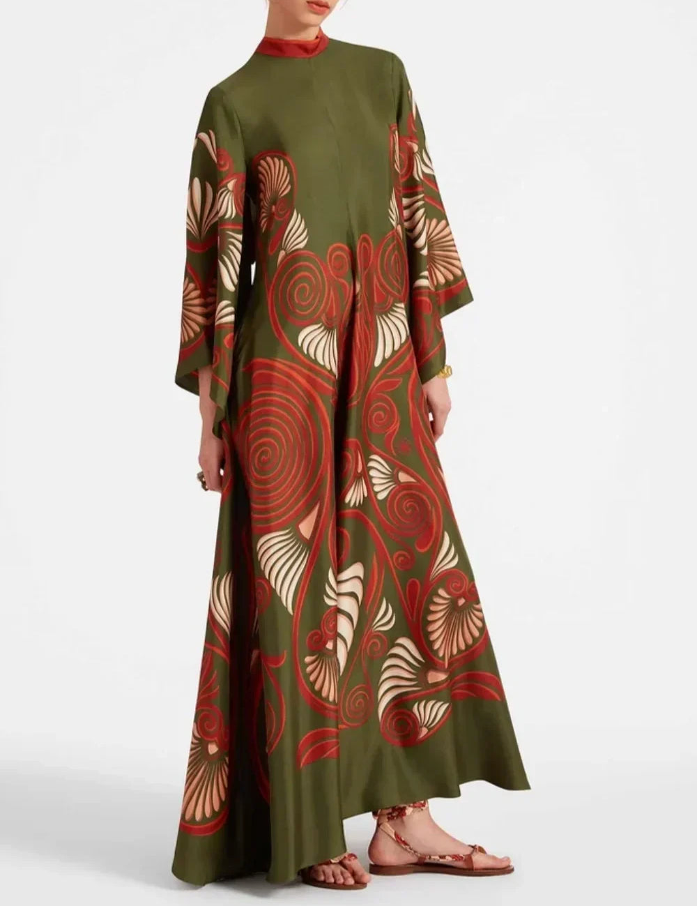 Robe longue Elegance éclatante imprimé