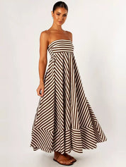 Robe longue Nocturnal froncée