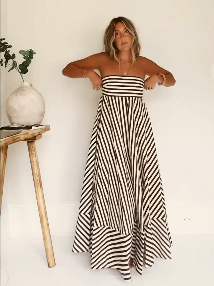 Robe longue Nocturnal froncée