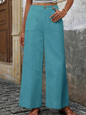 Pantalon Mara taille haute ample