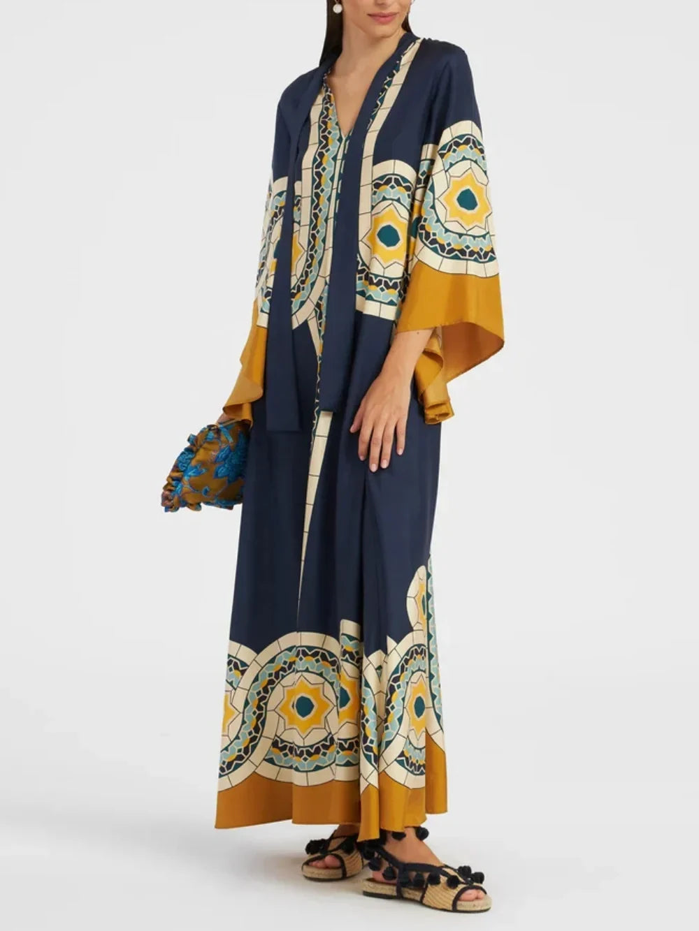 Robe longue Twill imprimé