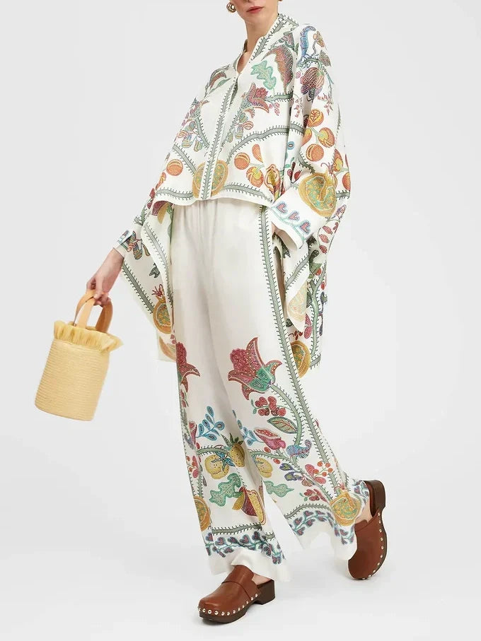 Ensemble Florals imprimé
