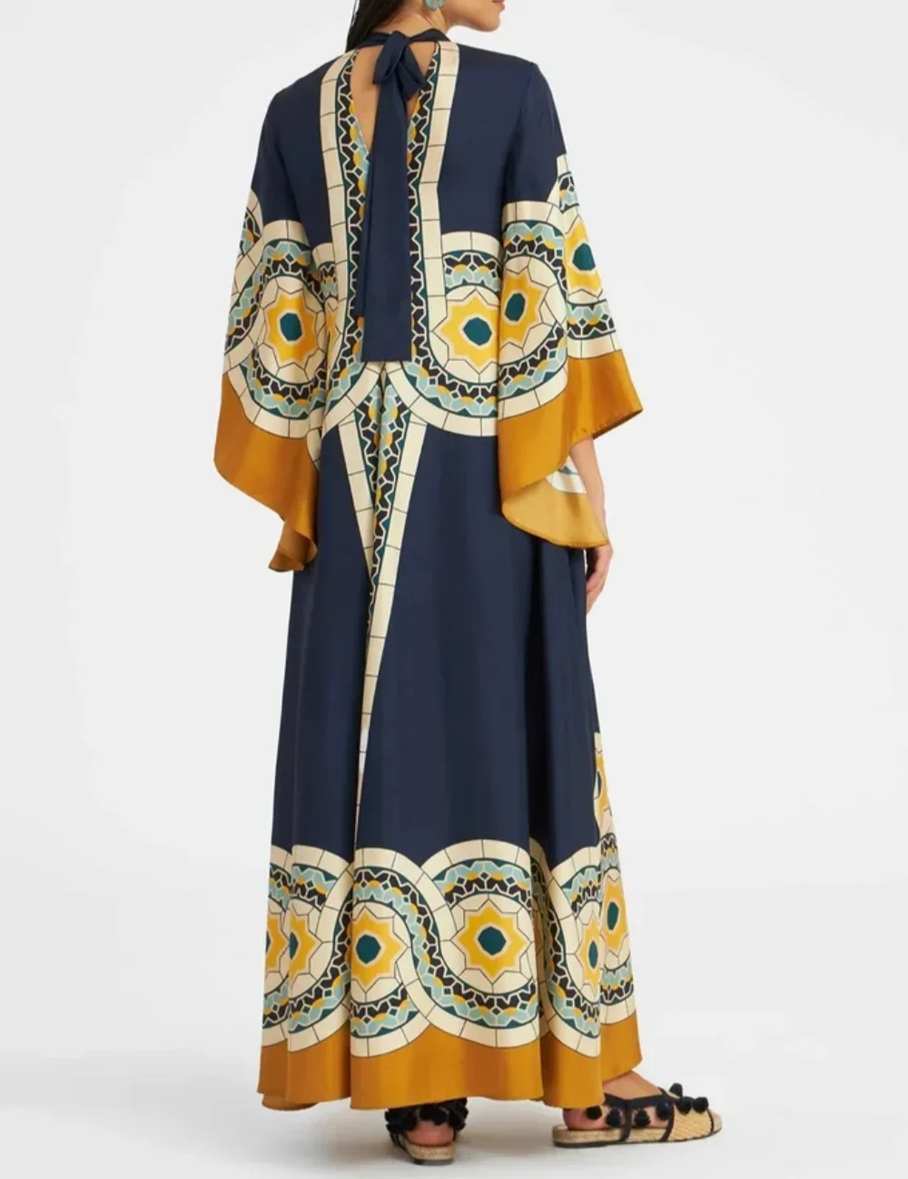 Robe longue Twill imprimé