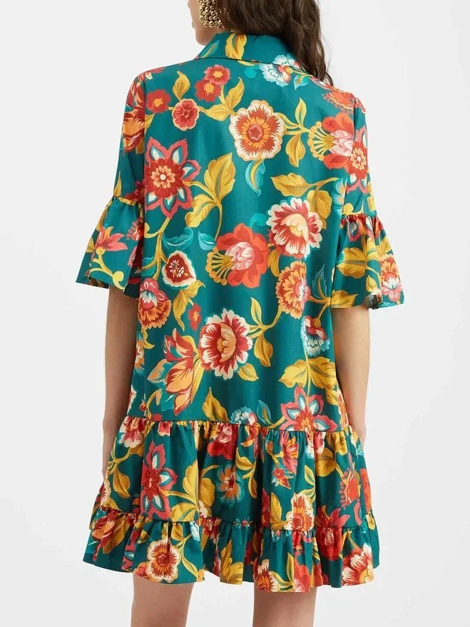 Robe courte Grace unique imprimé