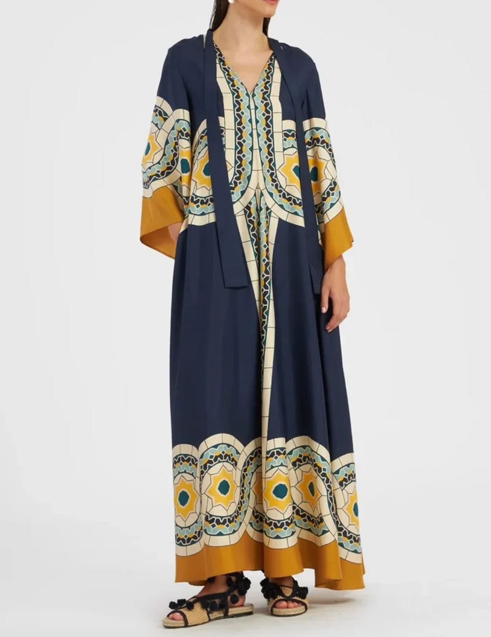 Robe longue Twill imprimé