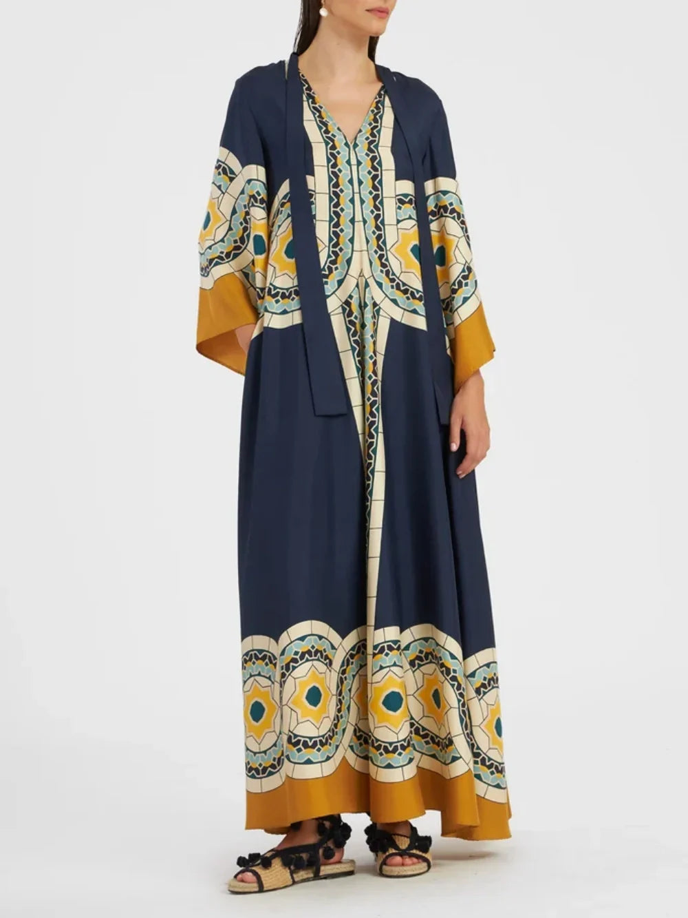 Robe longue Twill imprimé
