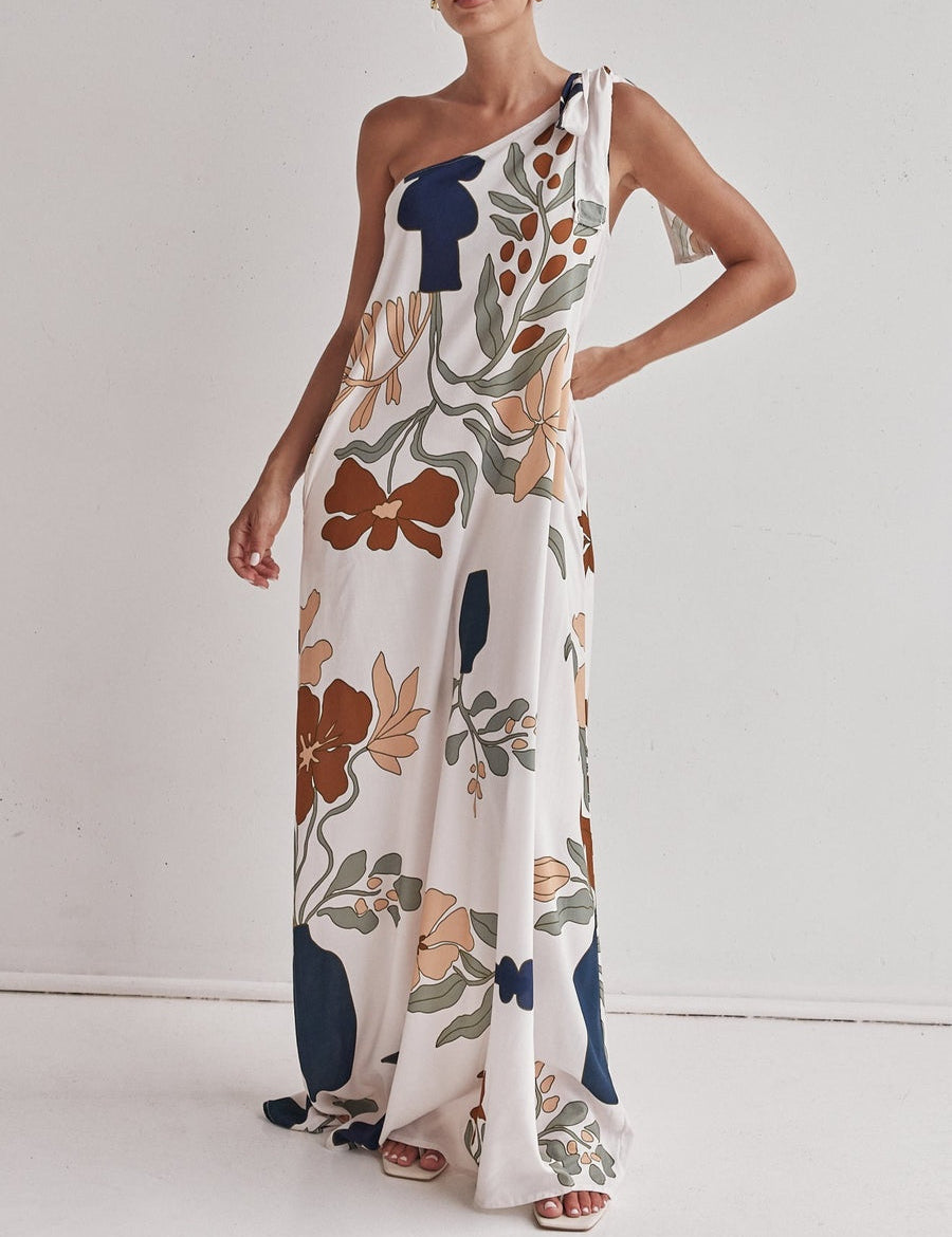 Robe longue imprimée