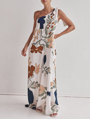 Robe longue imprimée