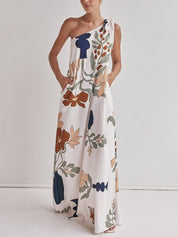 Robe longue imprimée