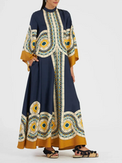 Robe longue Twill imprimé