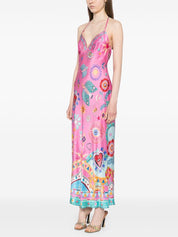 Robe mi-longue à chaîne nuisette