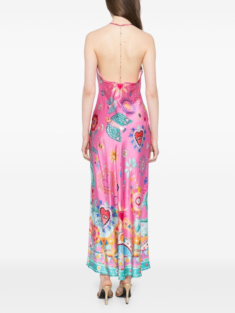 Robe mi-longue à chaîne nuisette