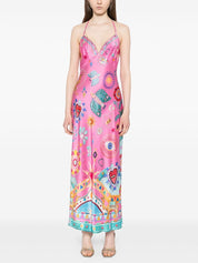 Robe mi-longue à chaîne nuisette
