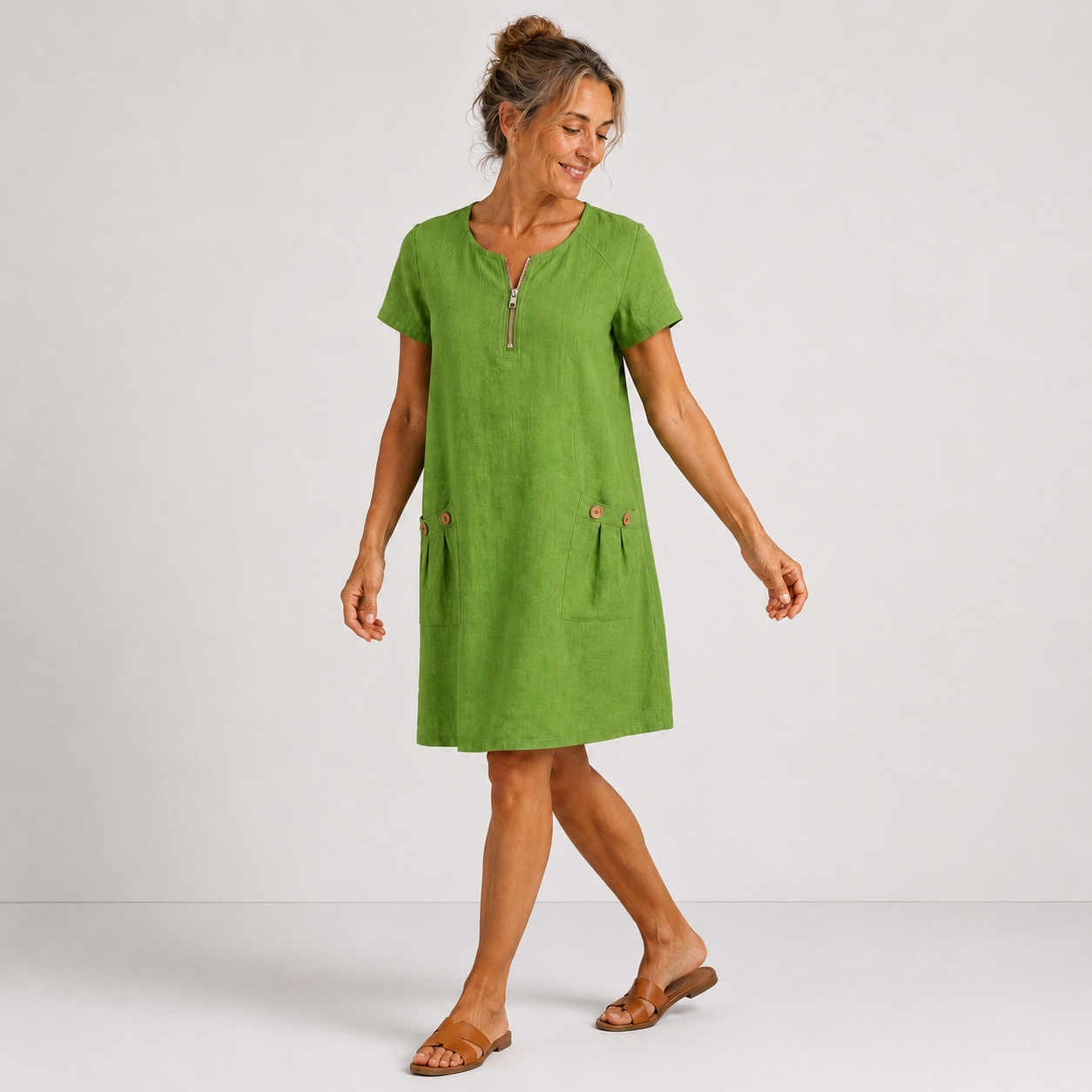 Robe Esme en coton en lin