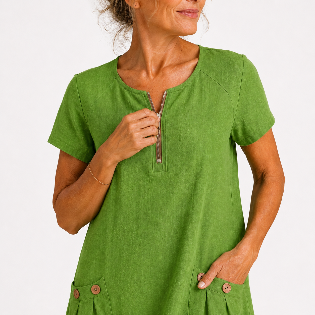 Robe Esme en coton en lin