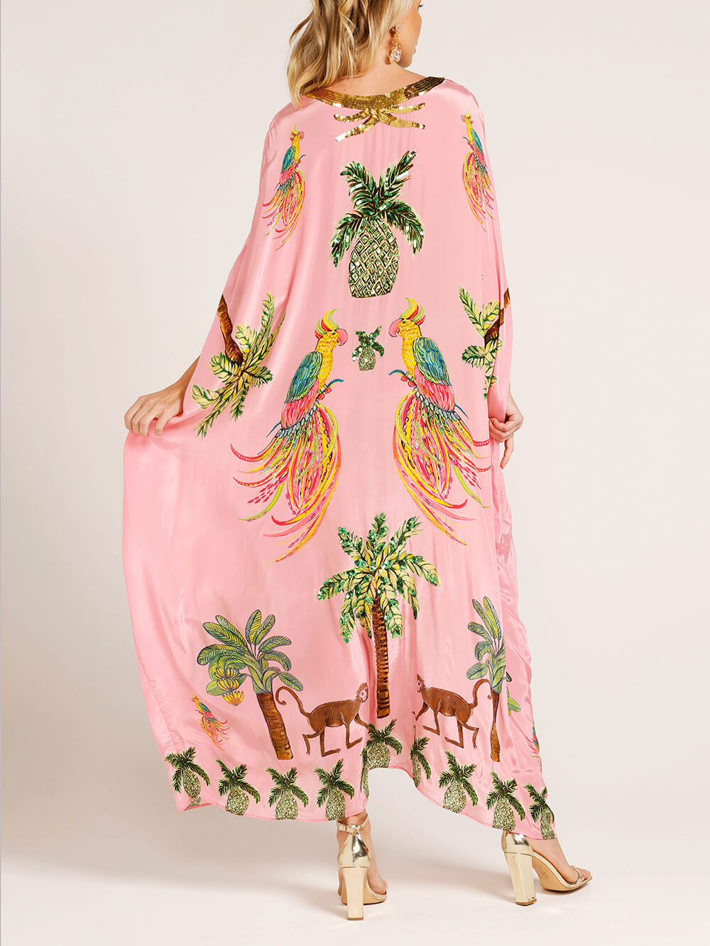 Robe unique imprimée — Noir