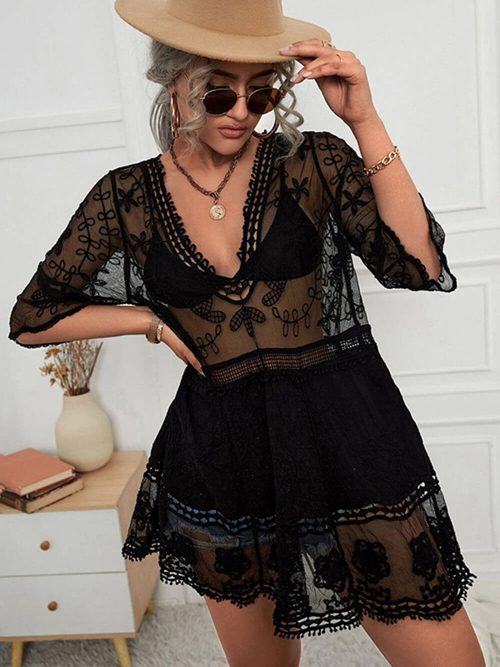 Robe ample de vacances de plage