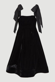Robe mi-longue Velvet bustier