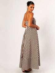 Robe longue Nocturnal froncée