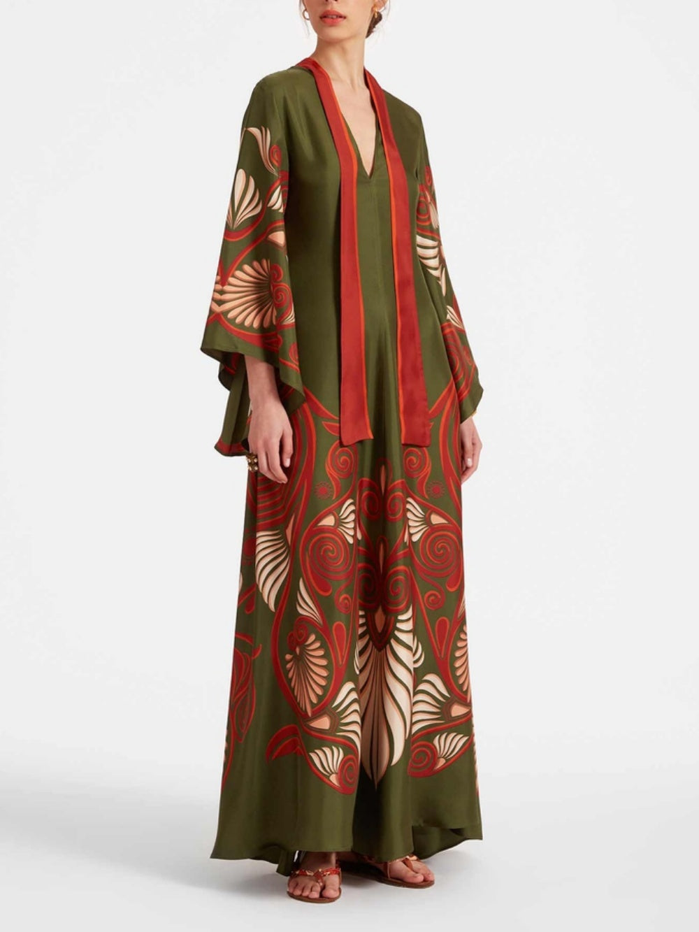 Robe longue Elegance éclatante imprimé