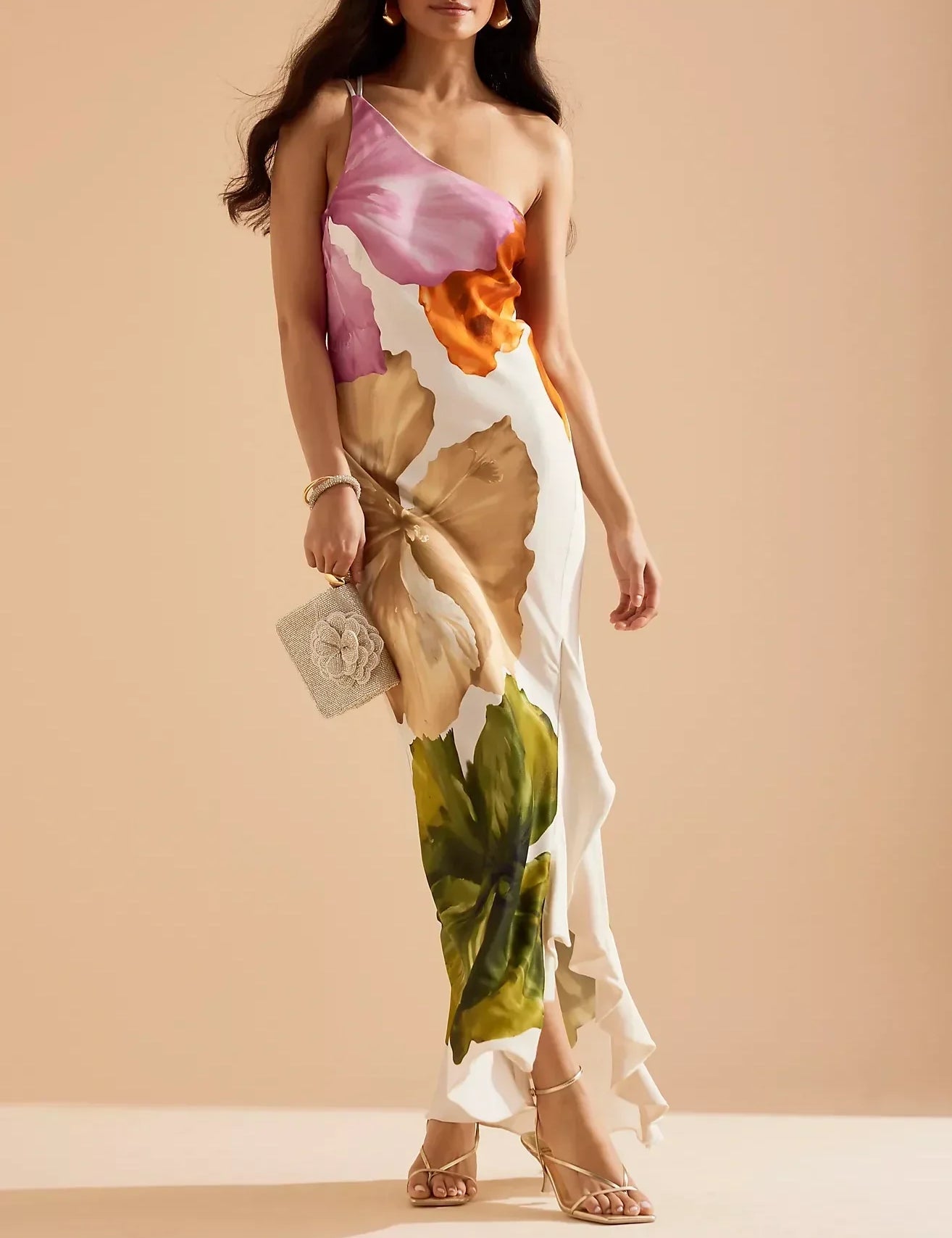 Robe One-shoulder nuisette