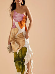 Robe One-shoulder nuisette