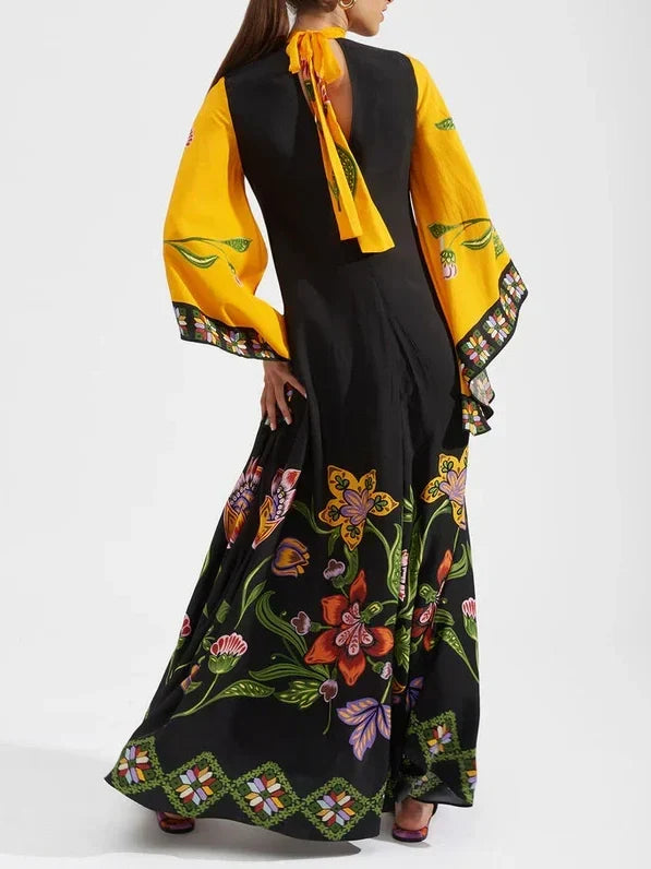 Robe longue ample confortable oversize