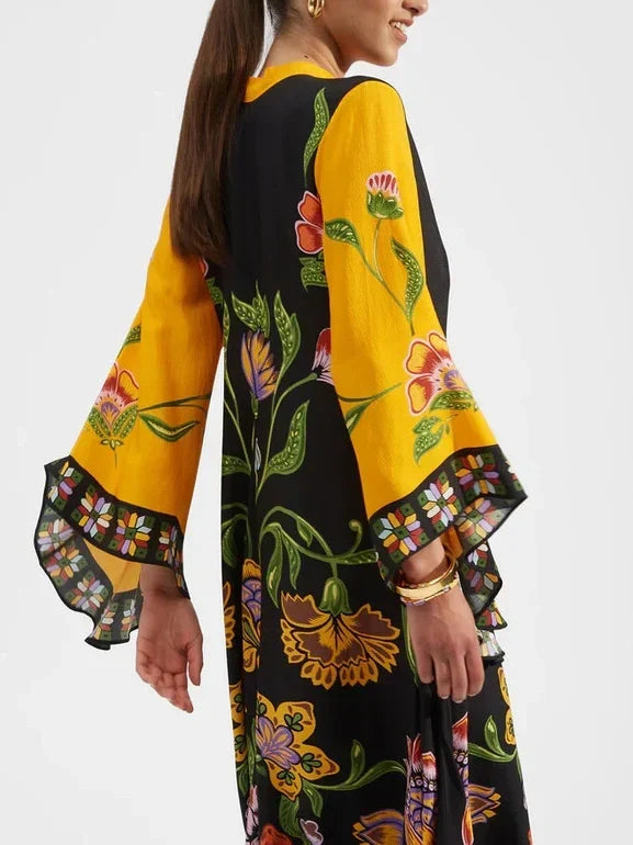 Robe longue ample confortable oversize