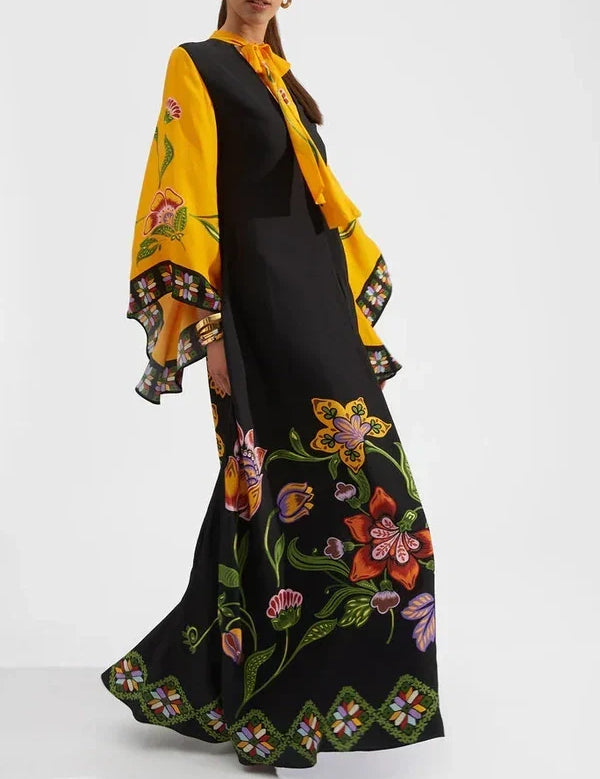 Robe longue ample confortable oversize