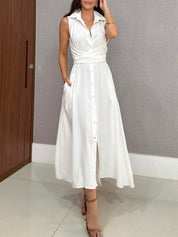 Robe mi-longue unique