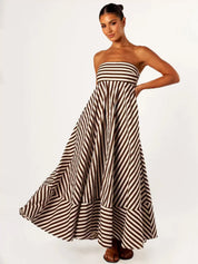 Robe longue Nocturnal froncée