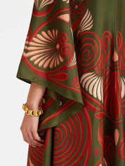 Robe longue Elegance éclatante imprimé