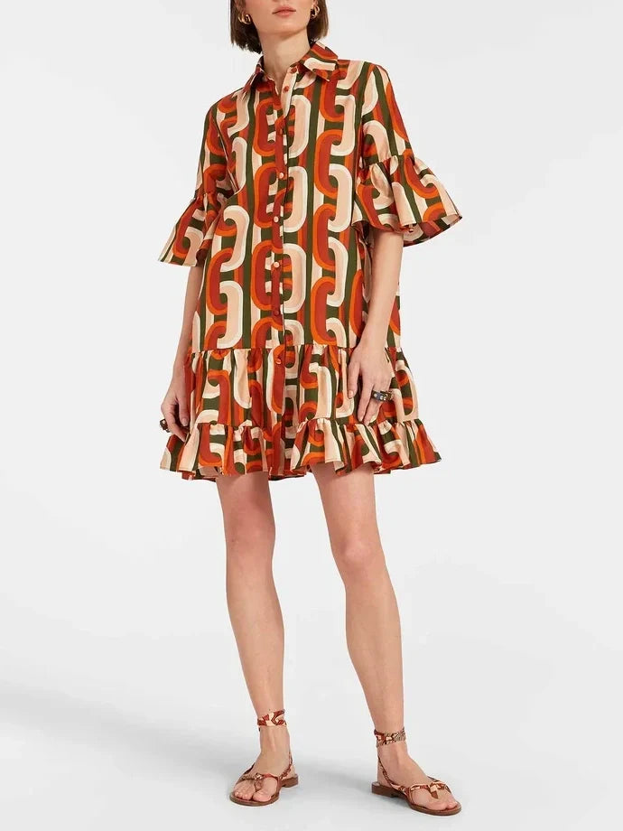 Robe courte élégante taille basse