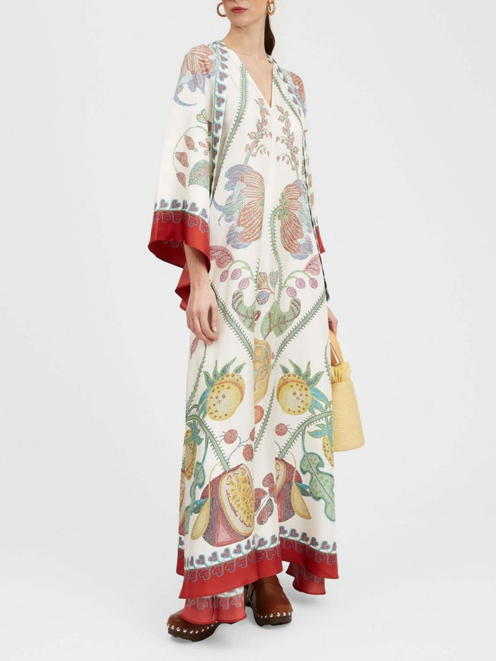 Robe longue Hand-placed imprimé
