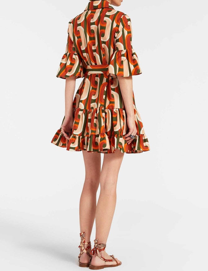 Robe courte élégante taille basse