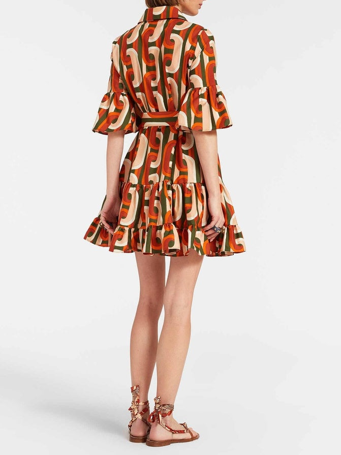 Robe courte élégante taille basse