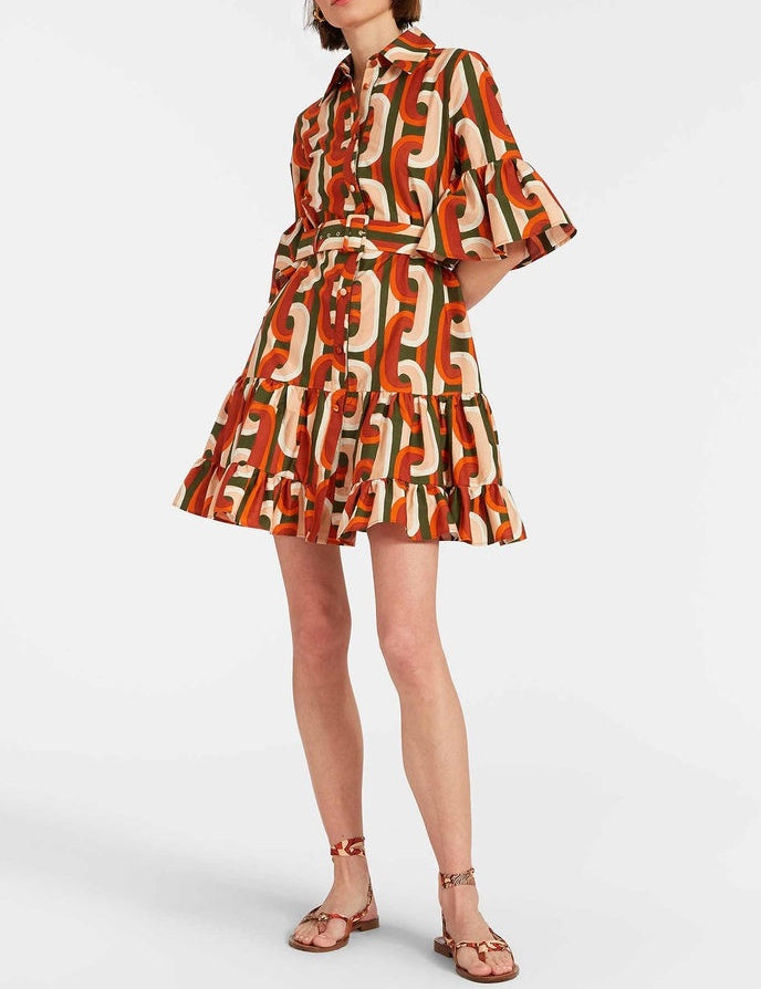 Robe courte élégante taille basse