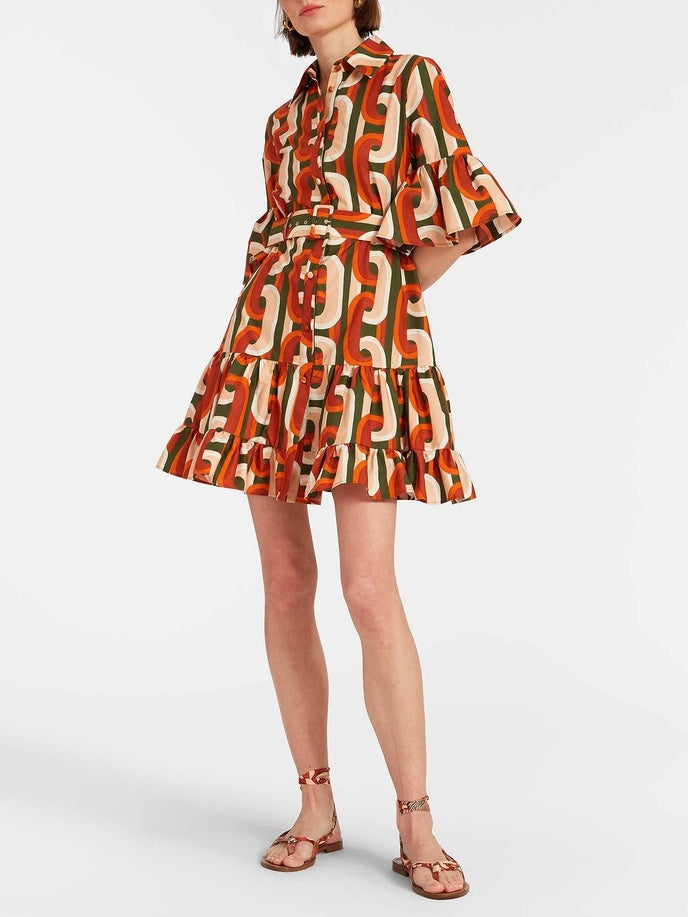Robe courte élégante taille basse