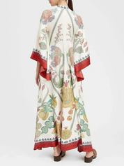 Robe longue Hand-placed imprimé